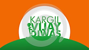 kargil vijay diwas poster design vector stock