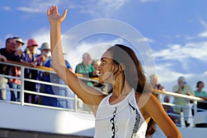 Kari Kari dancer from Easter Island