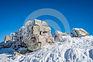 Karkonosze mountains winterscape