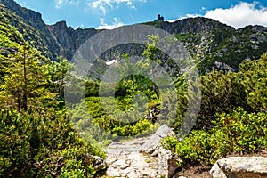 Karkonosze National Park in beautiful green colors