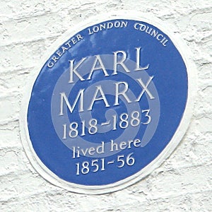 Karl Mark Blue Plaque