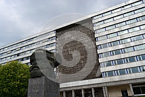Karl Marx Monument in Chemnitz.