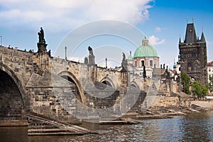 Karlov or charles bridge in Prague