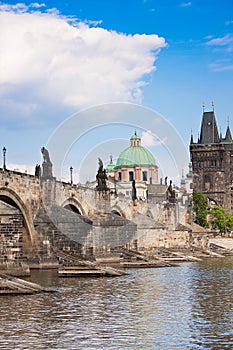 Karlov or charles bridge in Prague