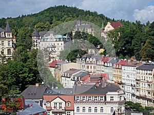 Karlovy Vary, the city view photo