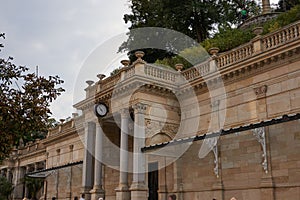 Karlovy Vary, Czech Republic - September 26, 2021 - the Mill Colonnade in the late summer afternoon