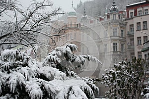 Karlovy Vary. The fog photo