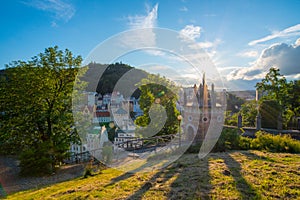 Karlovy Vary from U Tri Krizu Viewpoint