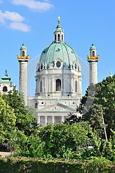 Karlskirche church in Vienna