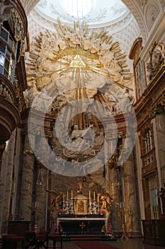 Karlskirche interior, Vienna, Austria