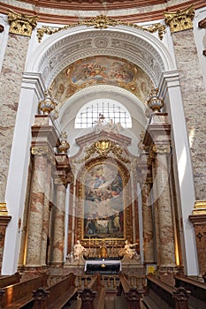 Karlskirche interior, Vienna, Austria