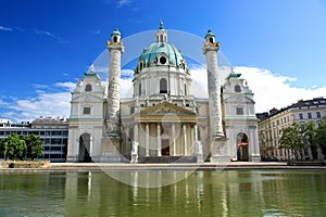 Karlskirche in Vienna photo