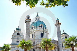 Karlskirche in Vienna photo
