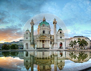 Karlskirche in Vienna, Austria photo