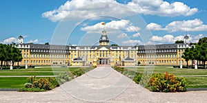 Karlsruhe Castle royal palace baroque architecture panorama travel in Germany