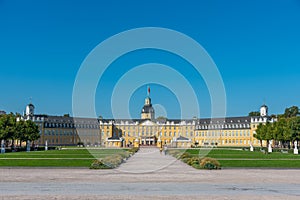 Karlsruhe palace during a sunny day in Germany
