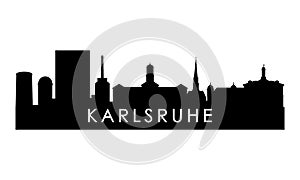 Karlsruhe skyline silhouette. photo