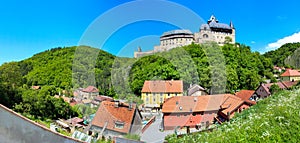 Karlstejn Castle - a large Gothic castle near the city of Prague