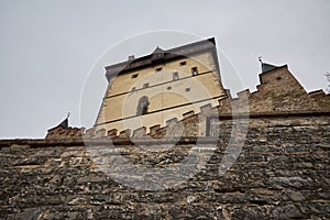 Karlstejn famous gothic Bohemian castle near Prague capital of Czech Republic