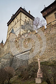 Karlstejn famous gothic Bohemian castle near Prague capital of Czech Republic