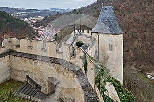 Karlstejn famous gothic Bohemian castle near Prague capital of Czech Republic