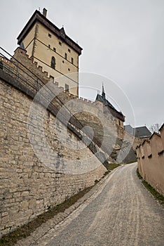 Karlstejn famous gothic Bohemian castle near Prague capital of Czech Republic