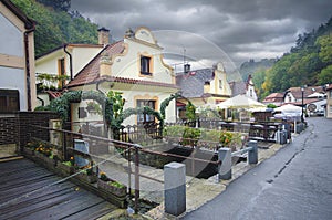 Karlstejn village near Prague, Central Bohemia in Czech Republic