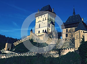 Karlstejn Castle, founded by Charles IV, was built in the style of High Gothic not only as an imperial residence,