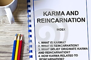 Karma and Reincarnation photo