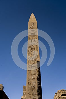 Karnak Temple Complex comprises a vast mix of decayed temples, chapels, pylons Luxor, Egypt. began during Senusret Middle Kingdom