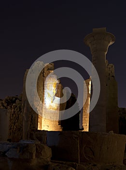 Karnak temple in Luxor at night