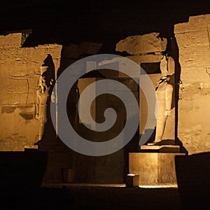 Karnak Temple by night. Luxor, Egypt