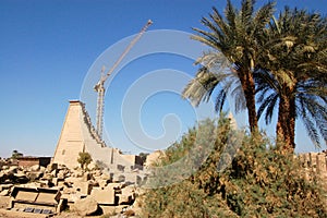 Karnak Temple restoration photo
