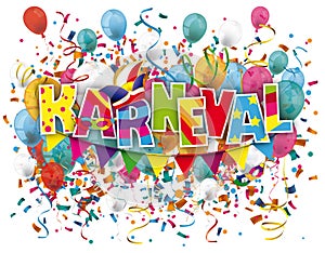 Karneval Balloons Confetti
