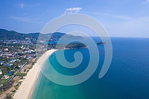 Karon beach coast line on Andaman Sea