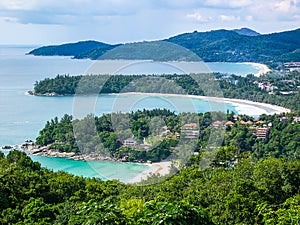 Karon view point: Kata Noi Beach, Kata Beach and Karon Beach, Phuket, Thailand