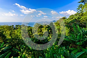 Karon View Point - View of Karon Beach, Kata Beach and Kata Noi in Phuket, Thailand. Landscape scenery of tropical and paradise