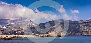 Karpathos Island landscape panorama