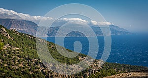 Karpathos Island landscape panorama