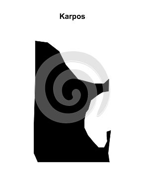 Karpos outline map