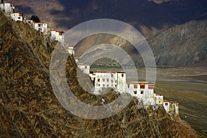 Karsha monastery in Zanskar range
