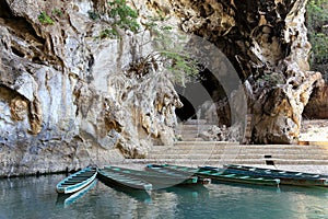 The karst cave in bamei villiage