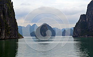 Karst Formations is Ha Long Bay, Vietnam 