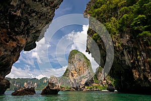 Karst formations in Krabi