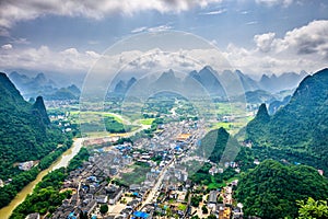 Karst Mountains in Guilin,China