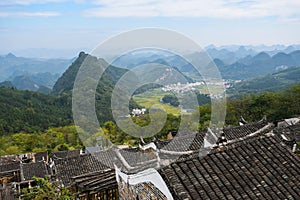 Karst scenery and China Yao Village
