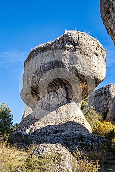 Karstic formations in the Los Callejones de las Majadas park, Cuenca, Spain