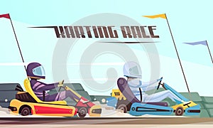 Kart Racing Illustration