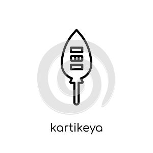 Kartikeya icon. Trendy modern flat linear vector Kartikeya icon