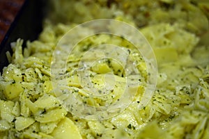 Kartoffel salad potatoes in Austria